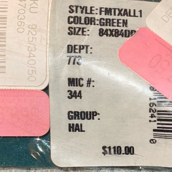 NWT NOBILITY by Dillards Halstead Drapes (4) Panels w/tie backs. - Picture 6 of 6